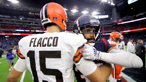 El mariscal de campo de los Cleveland Browns, Joe Flacco